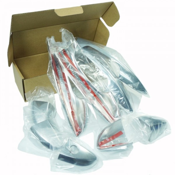 YIDEEAUTO Chrome 4 Door Handle Cover for 2014 2015 Toyota Corolla without Passenger Keyhole