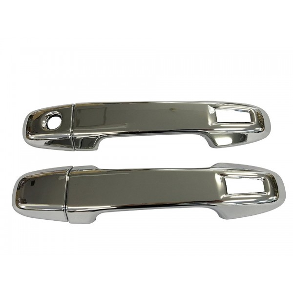 YIDEEAUTO Chrome 2 Door Handle Cover for 2017-2023 Toyota C-HR W/O Passenger Side Keyhole With Smart Keyhole
