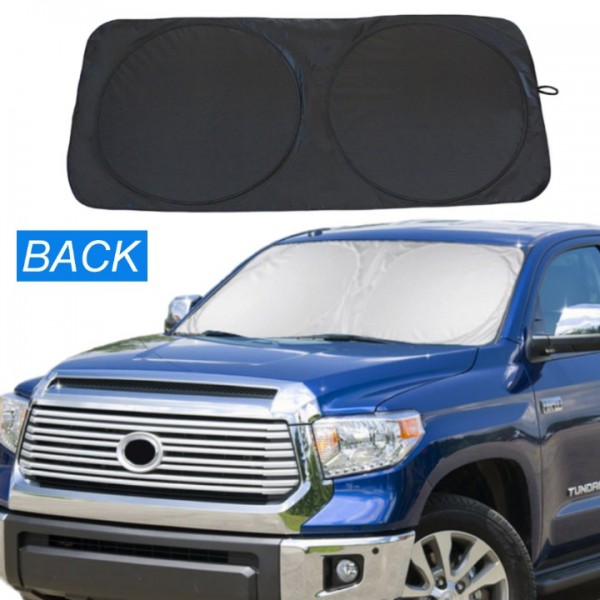 YIDEEAUTO Windshield Sun Shade Car Window Shade UV Reflector Keeps Vehicle Cool Folding Sun Visor Heat and Sun Reflector (Ultra-Large 70 x 35 inches)